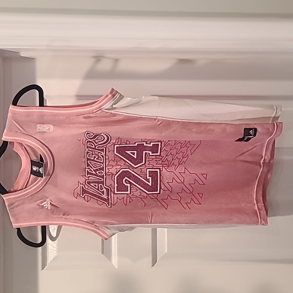 Pink Glitter NBA Lakers Jersey